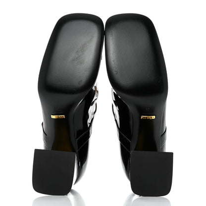 Gucci Patent Womens Horsebit Mid-Heel Mary Jane Pumps 41 Black 5 of 8