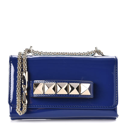 Valentino Garavani Patent Mini Va Va Voom Shoulder Bag Blue China 1 of 6