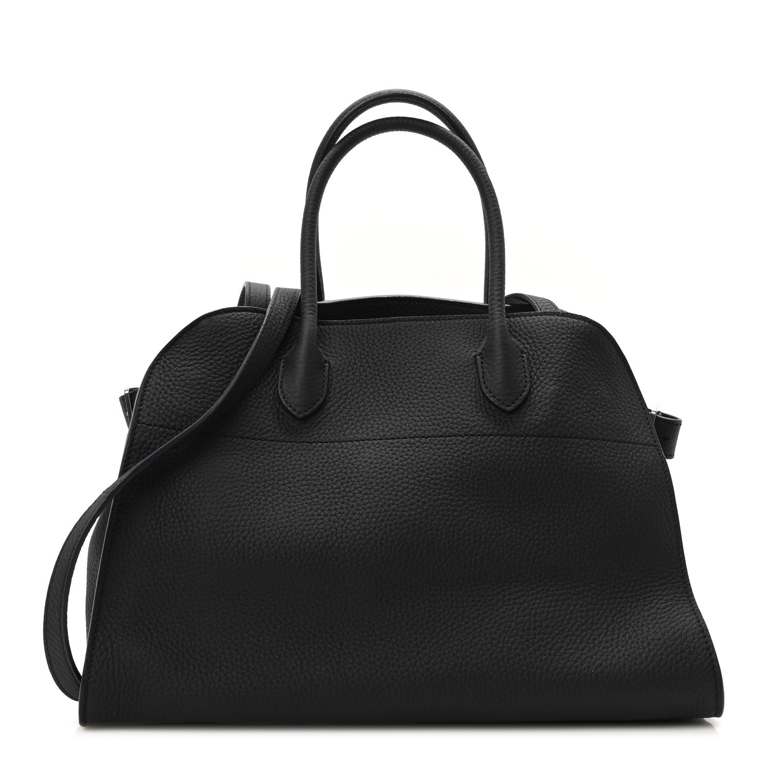The Row Matte Grained Calfskin Soft Margaux 12 Black 1 of 9