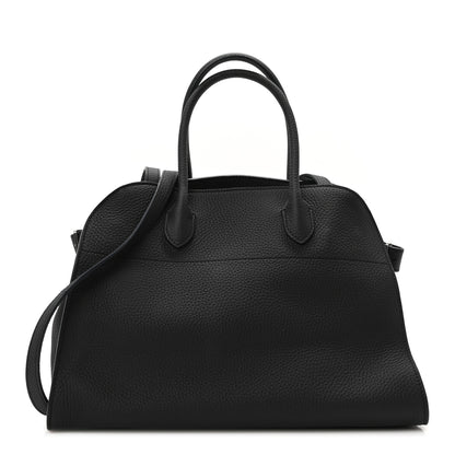 The Row Matte Grained Calfskin Soft Margaux 12 Black 1 of 9