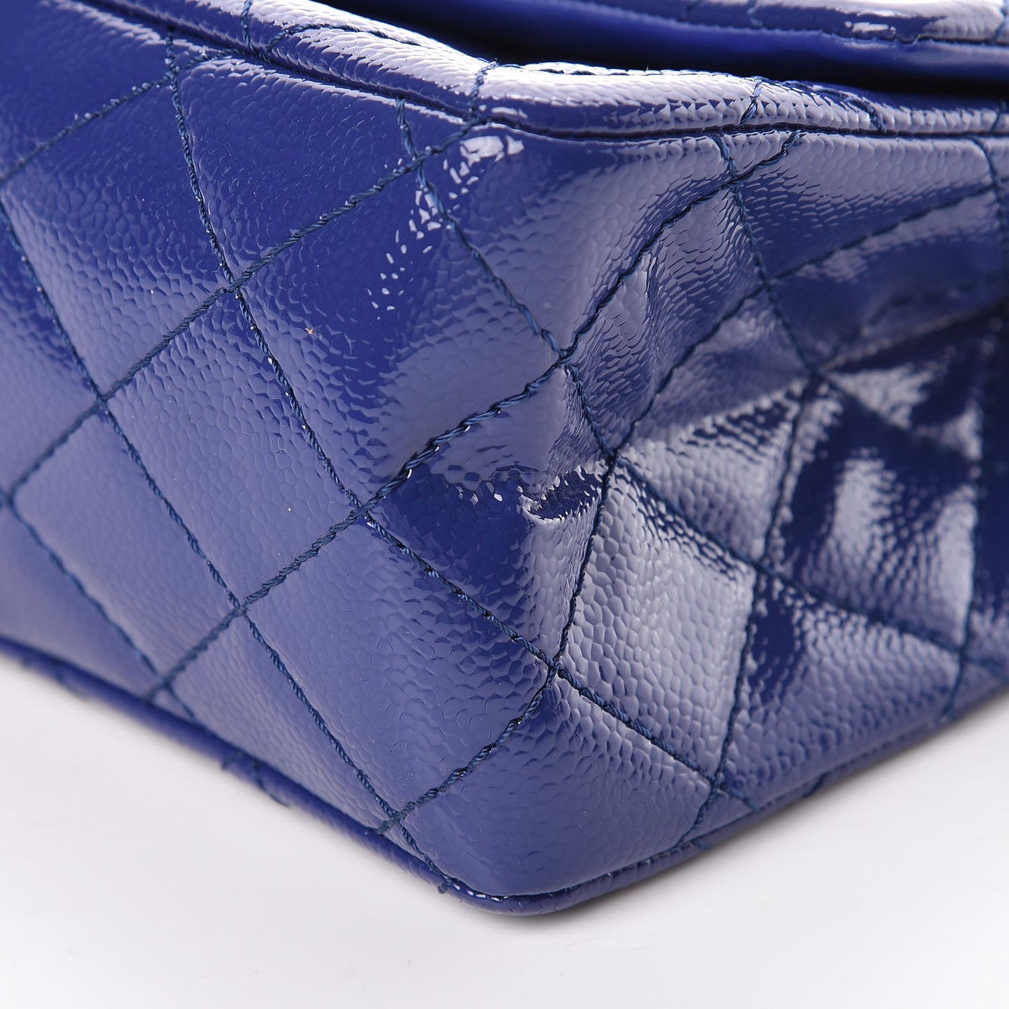 Patent Caviar Quilted 2.55 Reissue 226 Flap Blue