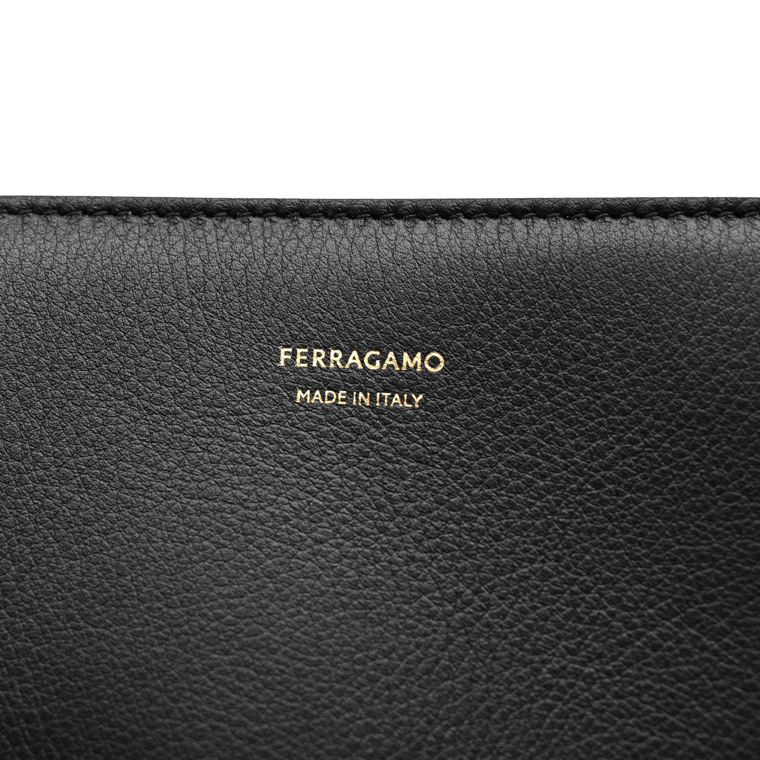 Salvatore Ferragamo Calfskin Small Hug Bag Black 8 of 10