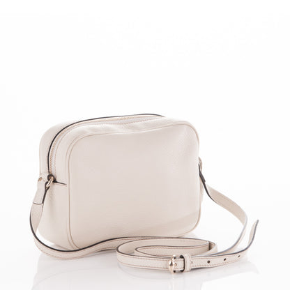 Gucci Pebbled Calfskin Small Soho Disco Bag Off White 3 of 7