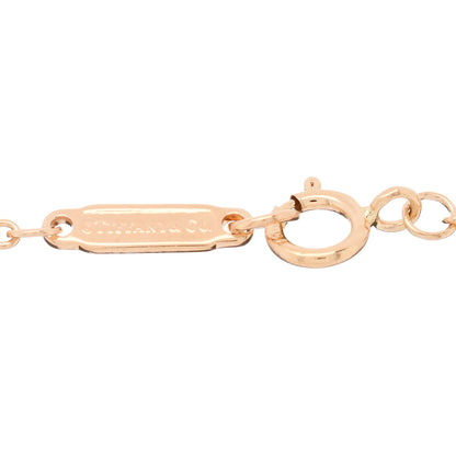 Tiffany 18K Rose Gold Diamond Tag Chain Bracelet 3 of 3