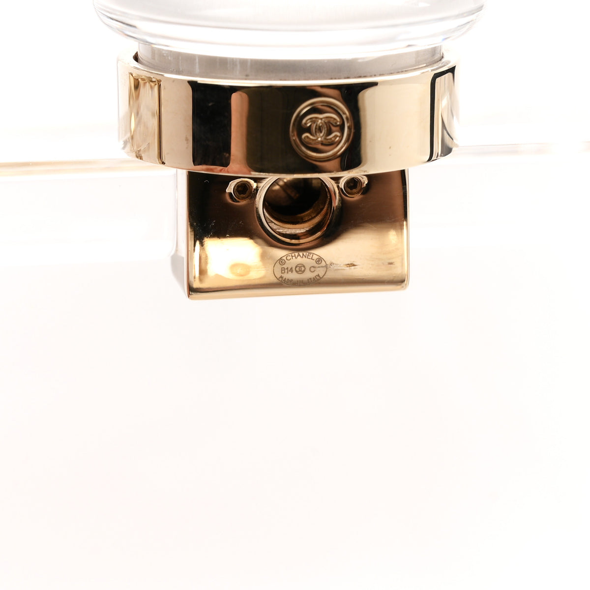 Chanel Transluscent Plexiglass Perfume Bottle Clutch 6 of 10