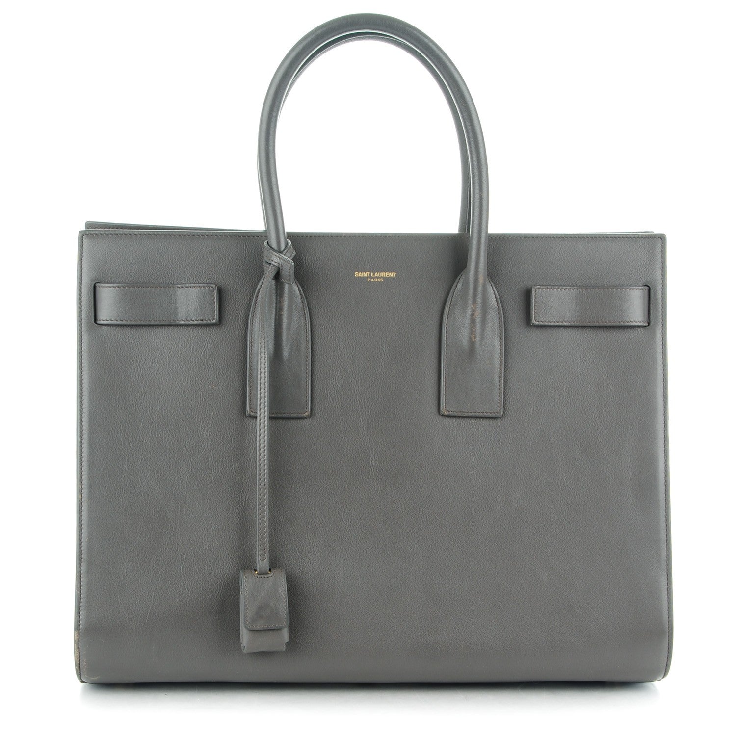 Saint Laurent Calfskin Large Sac De Jour Carryall Fog 1 of 12
