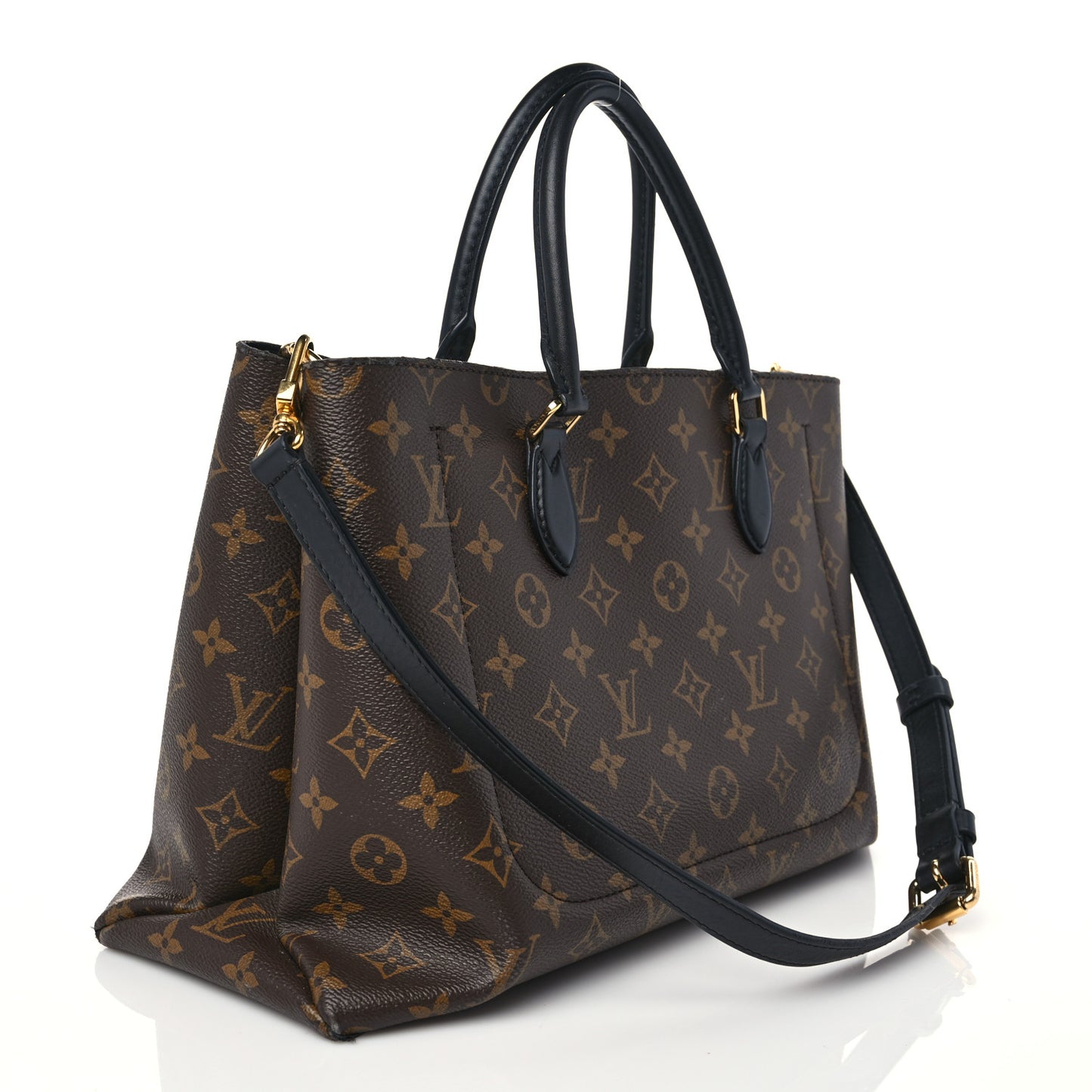 Monogram Flower Tote Black