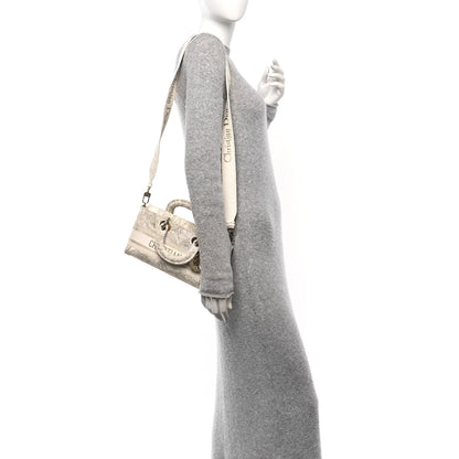 Christian Dior Canvas Embroidered Medium Jardin D'Hiver Lady D-Joy White Gold 2 of 11
