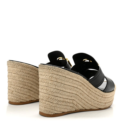 Christian Dior Calfskin 30 Montaigne Wedge Slide 41.5 Black 5 of 9