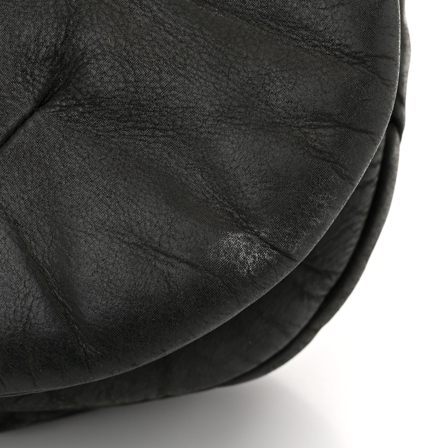 Iridescent Calfskin Glint Flap Black