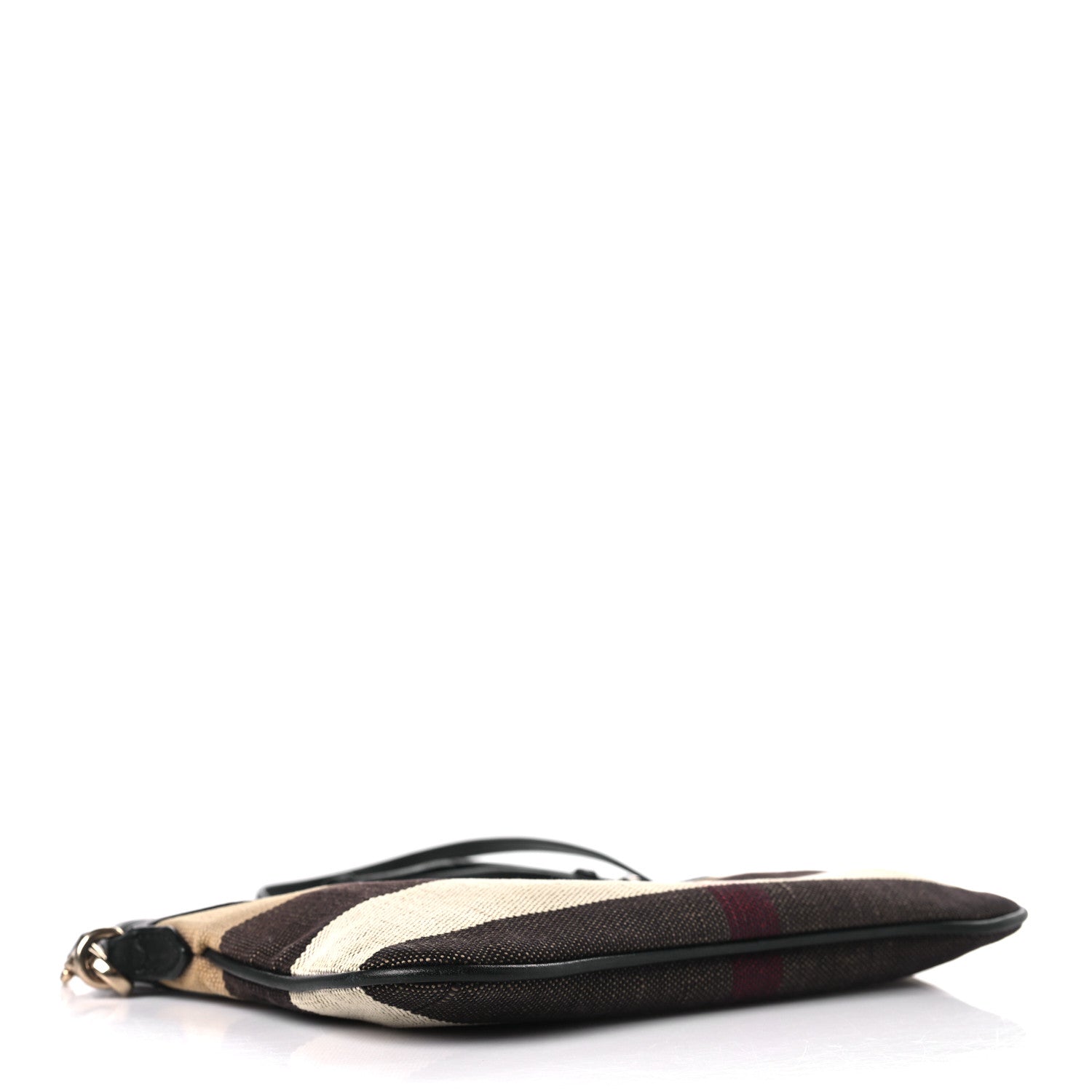 Burberry Mega Check Peyton Crossbody Clutch Bag Black 4 of 8