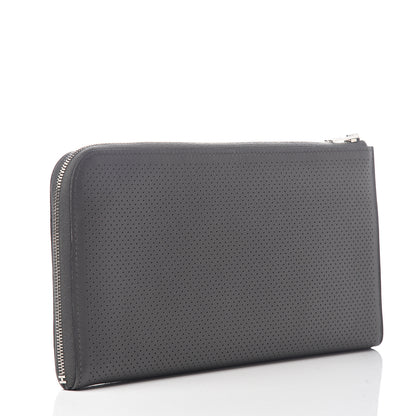 Hermes Evercolor Perforated Large Remix Voyage Wallet Graphite 3 of 7