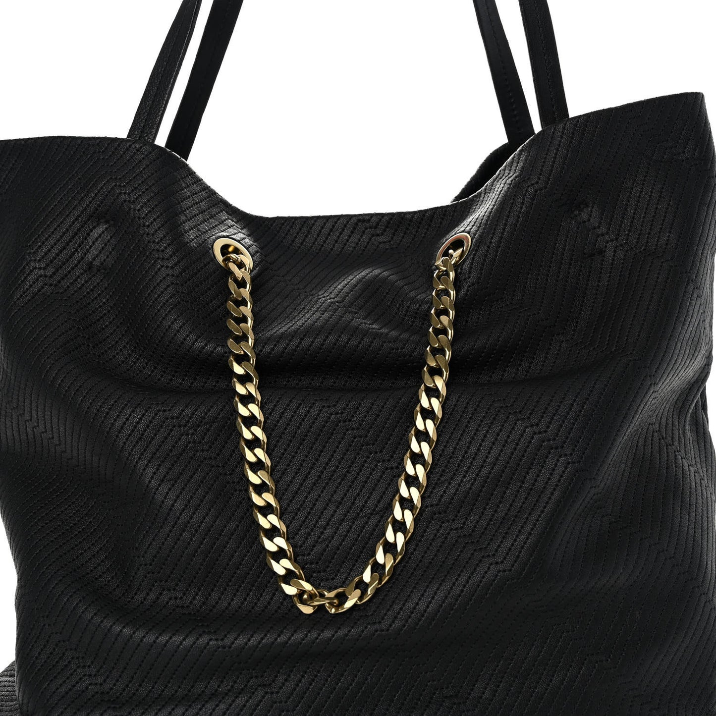 Lambskin Quilted Carry Me Tote Black
