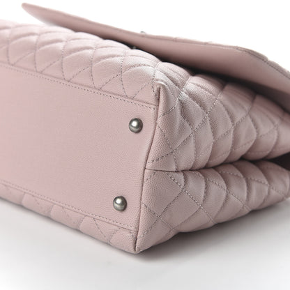Chanel Caviar Quilted Medium Coco Handle Flap Light Pink 8 of 12