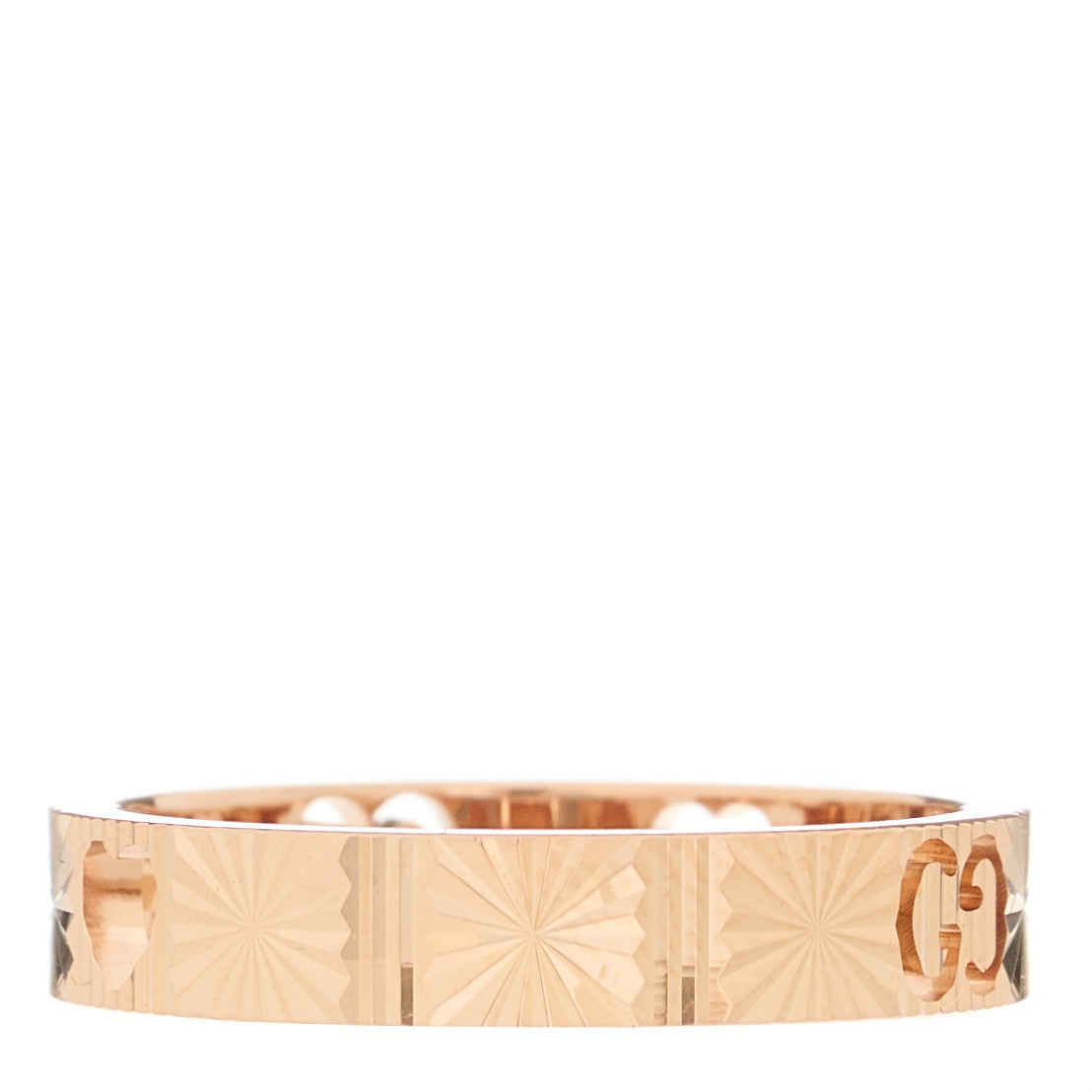 Gucci 18K Rose Gold Icon Stars Band Ring 54 7 3 of 5