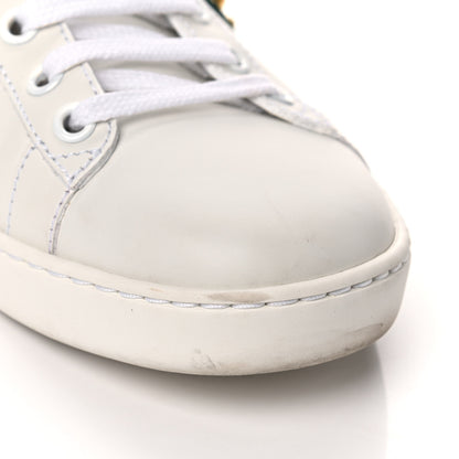 Gucci Calfskin Web Pearl Studded Womens Ace Sneakers 38 White 9 of 15