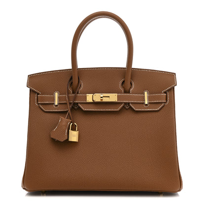 Hermes Togo Birkin 30 Gold 1 of 11