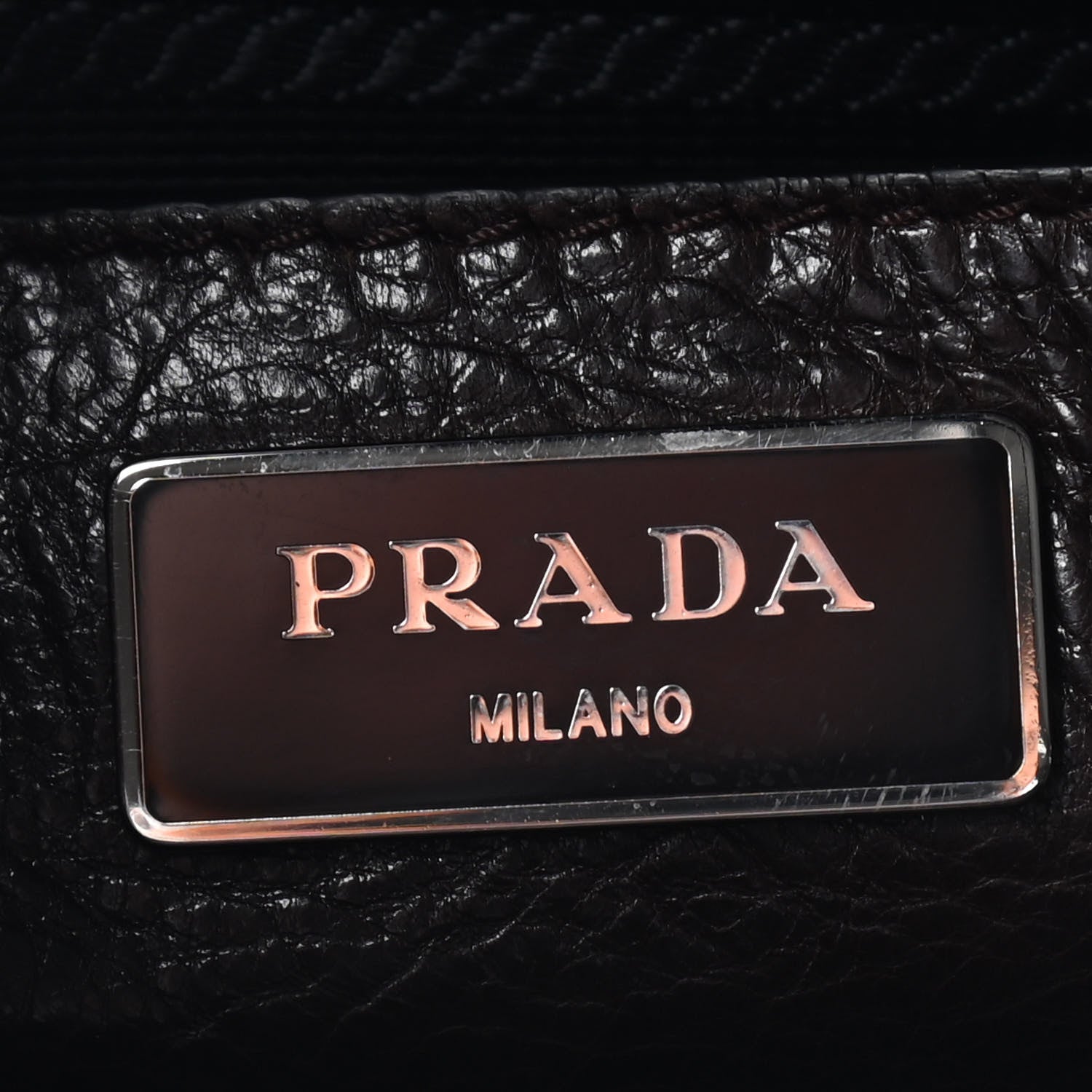 Prada Glace Calf Twin Pocket Tote Moro 6 of 11