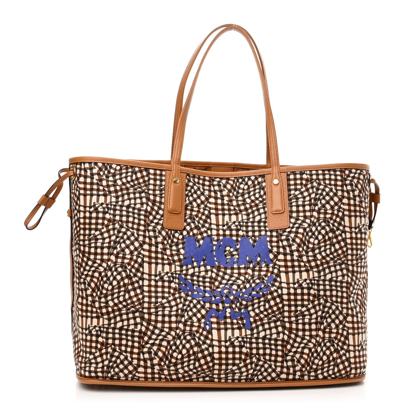 Visetos Large Liz Reversible Shopper Tote Cognac