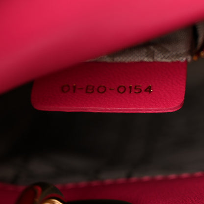 Christian Dior Lambskin Cannage Mini Lady Dior Fuchsia 7 of 13