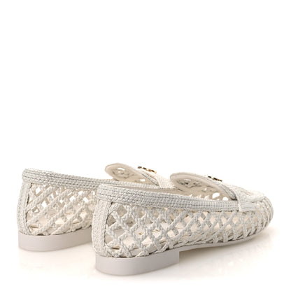 Chanel Braided Lambskin Mule Sandals 38.5 White 5 of 10