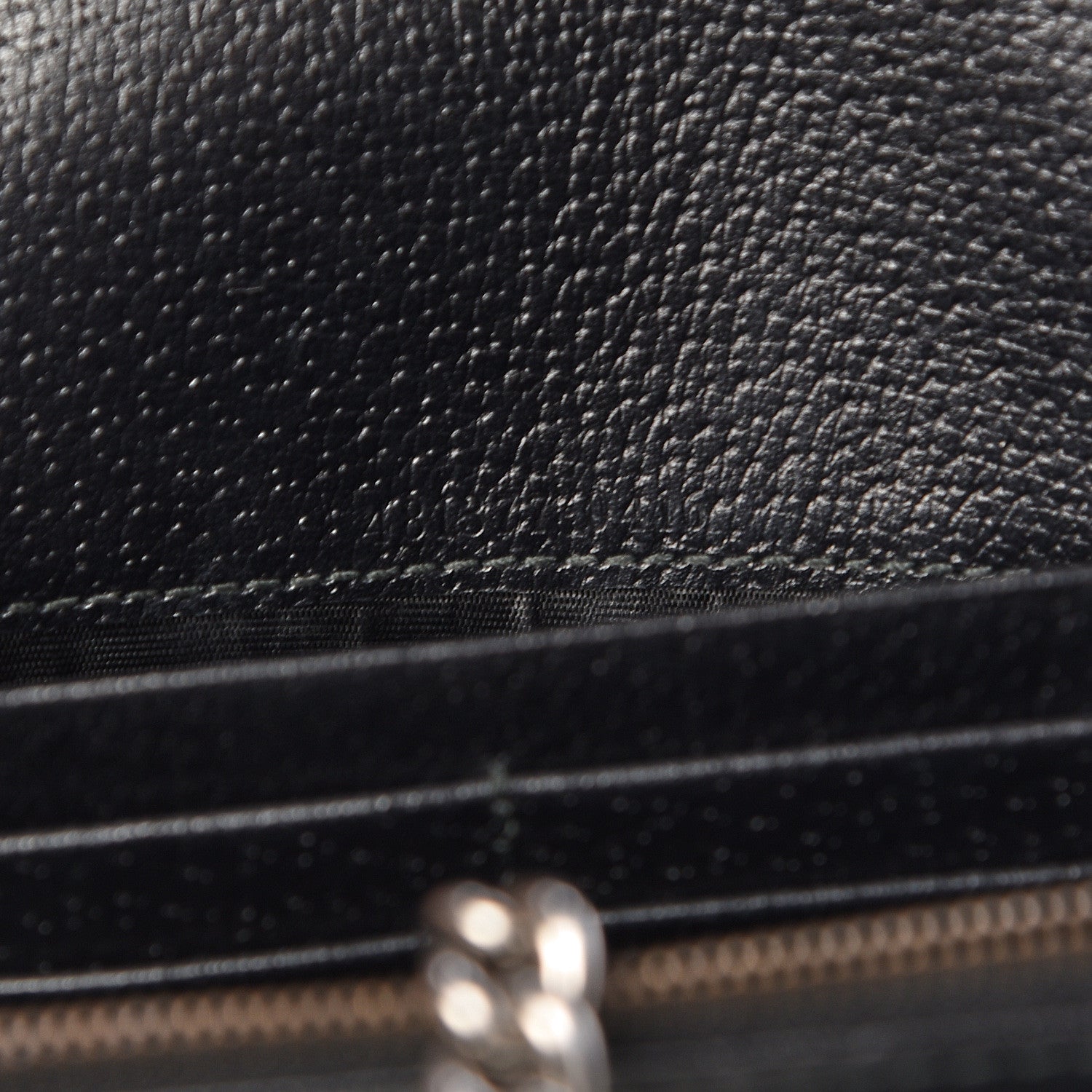 Gucci Calfskin Web Mini Dionysus Chain Wallet Black 7 of 10