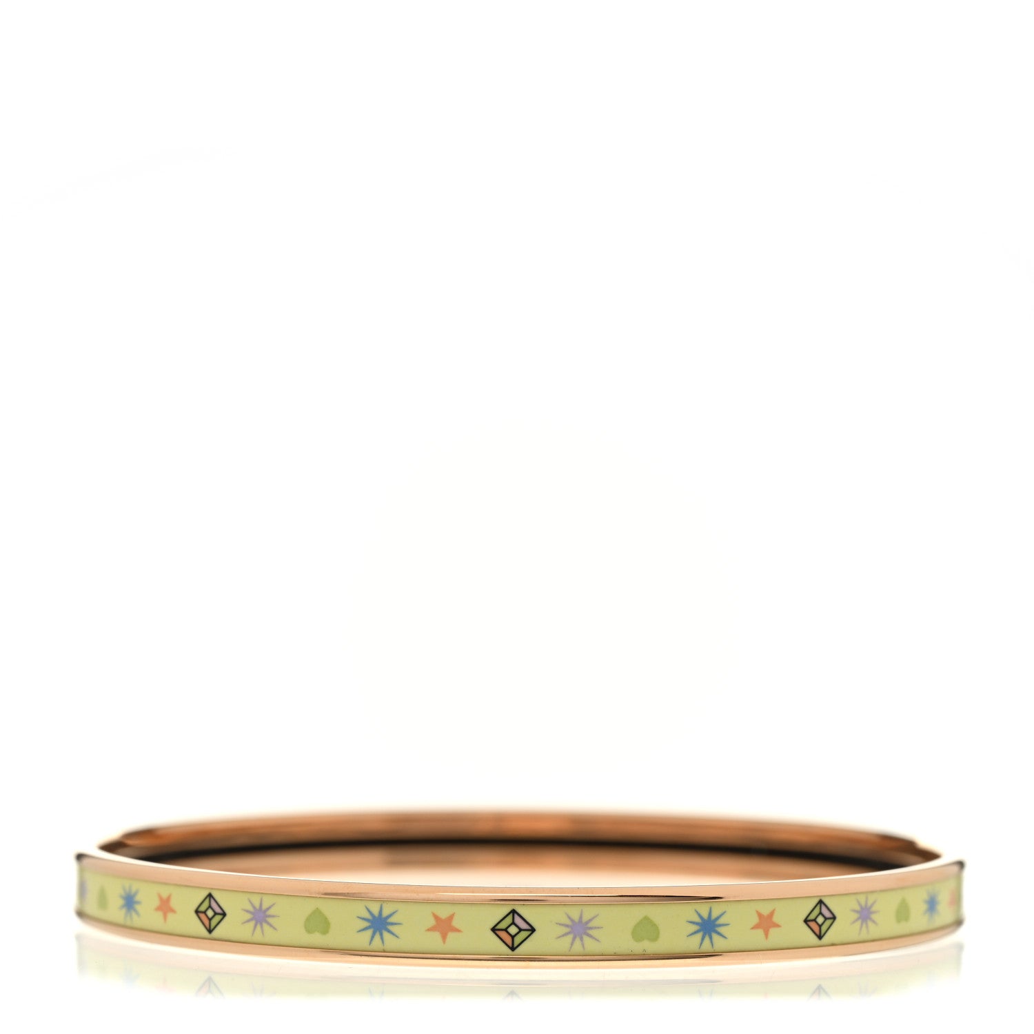 Hermes Enamel Printed Chorus Stellarum Extra Narrow Bracelet 70 Hypno 1 of 6