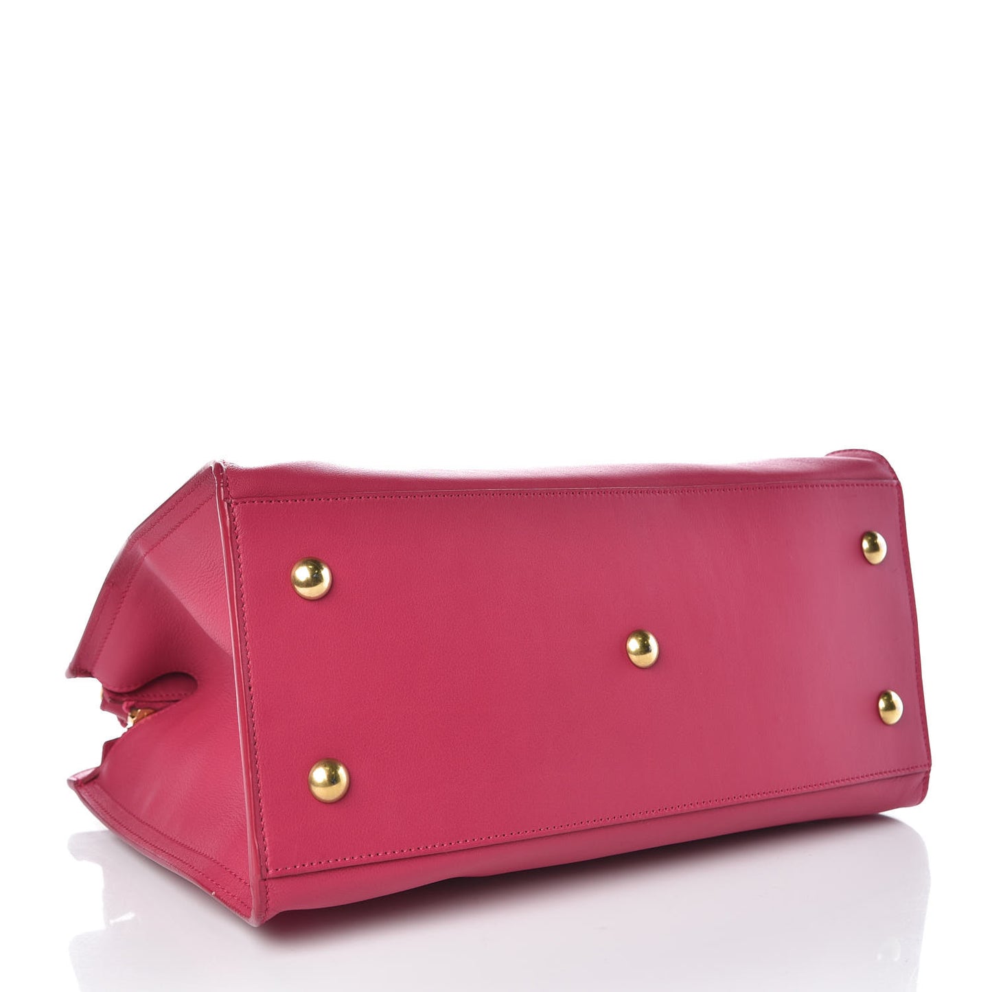 Calfskin Small Classic Y Cabas Fuchsia