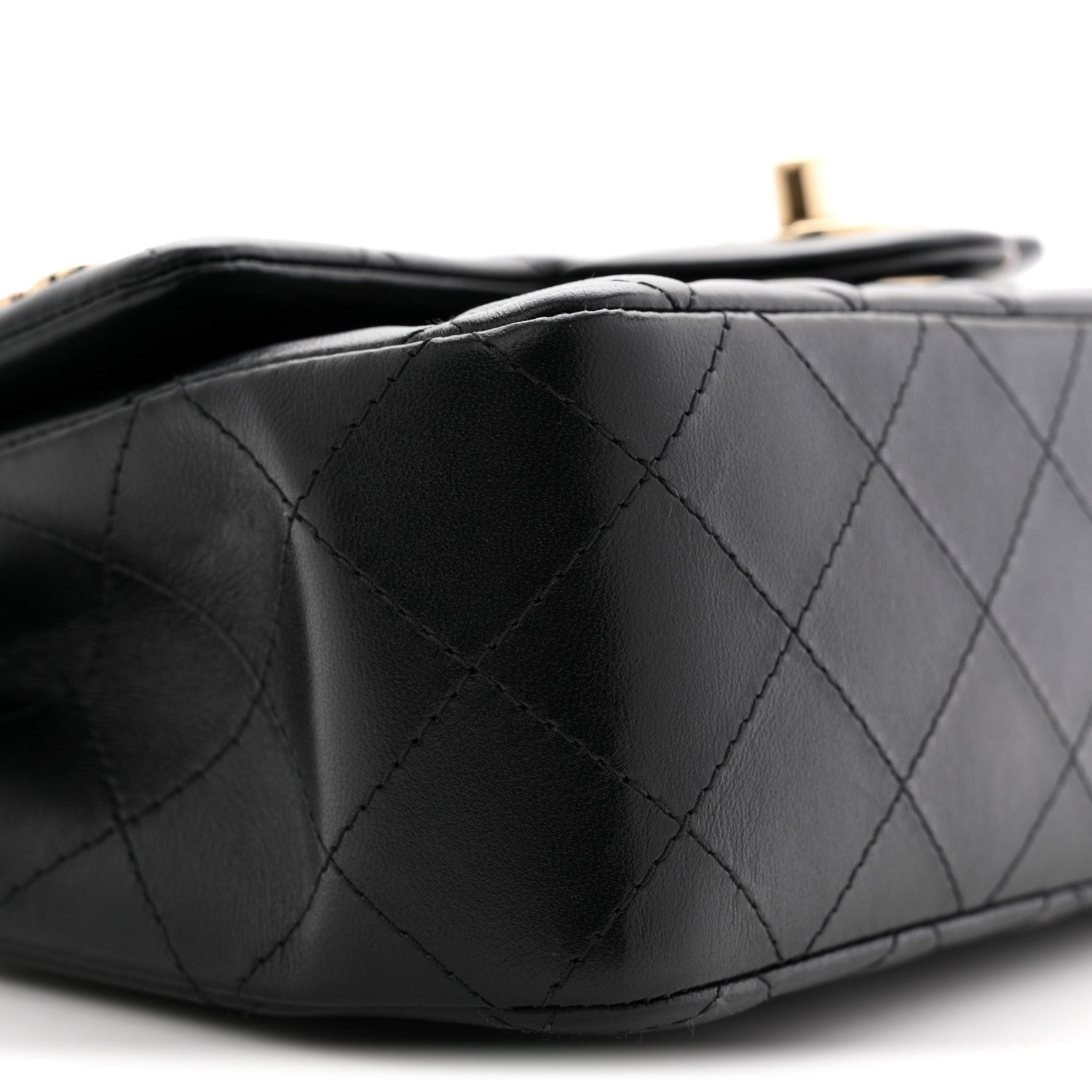 Chanel Lambskin Quilted Hollywood Charms Mini Rectangular Flap Black 9 of 11