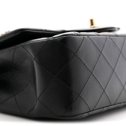 Chanel Lambskin Quilted Hollywood Charms Mini Rectangular Flap Black 9 of 11