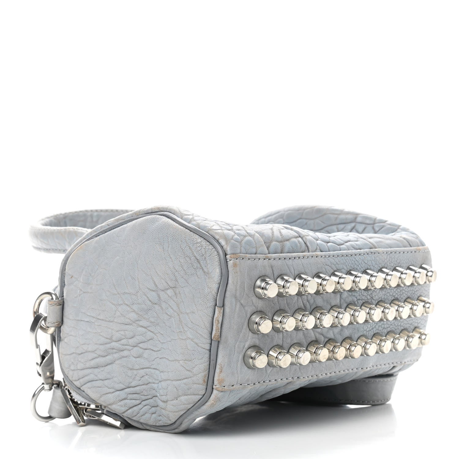 Alexander Wang Pebbled Lambskin Mini Rockie Carbon Rodhium Hardware 4 of 17
