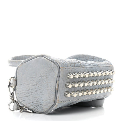 Alexander Wang Pebbled Lambskin Mini Rockie Carbon Rodhium Hardware 4 of 17