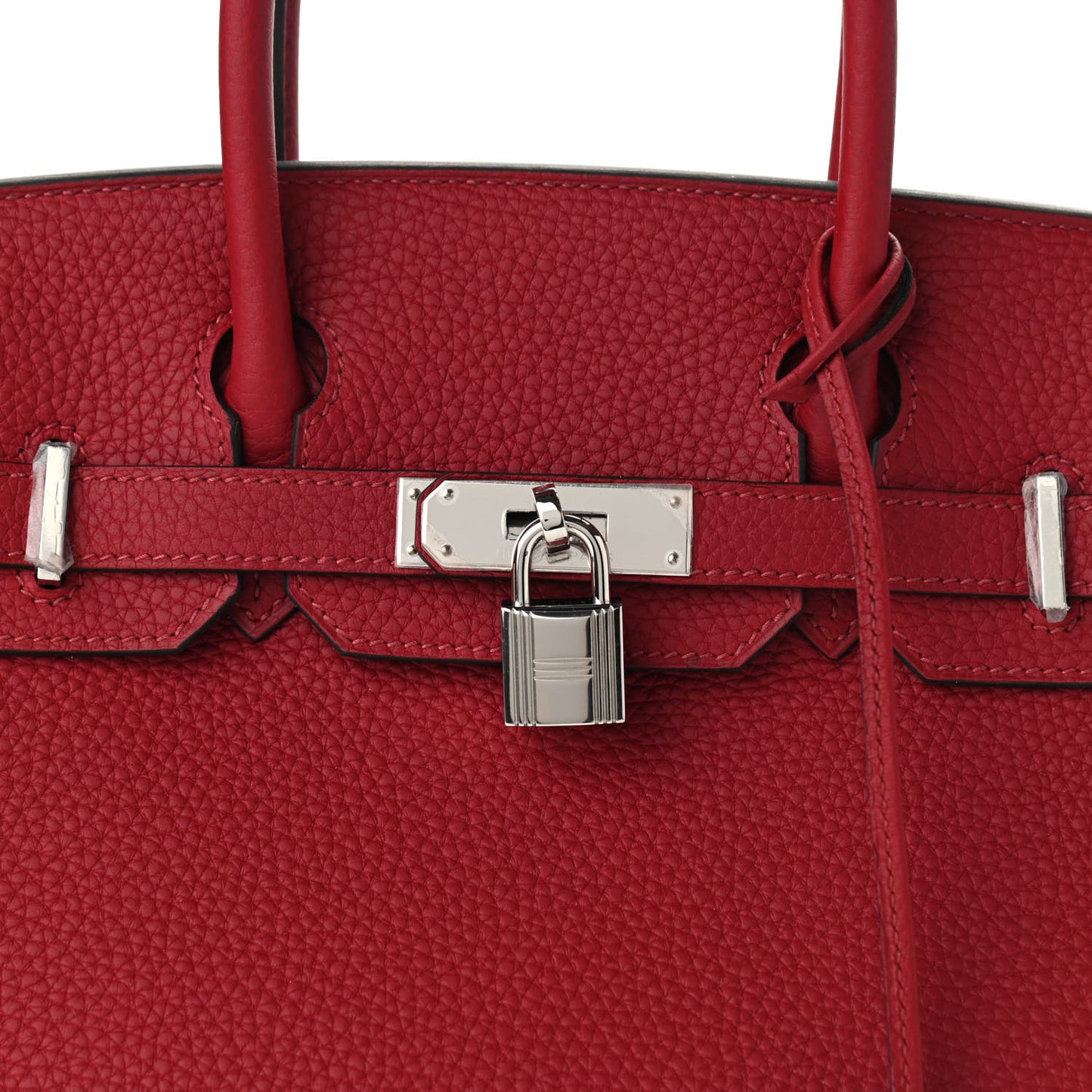 Taurillon Clemence Birkin 30 Rouge Grenat