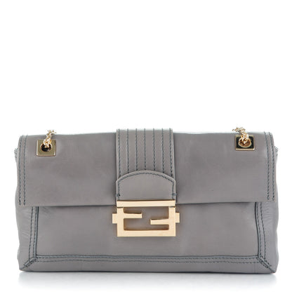 Fendi Vitello Acqua Maxi Baguette Bag Grigio Scuro 1 of 7