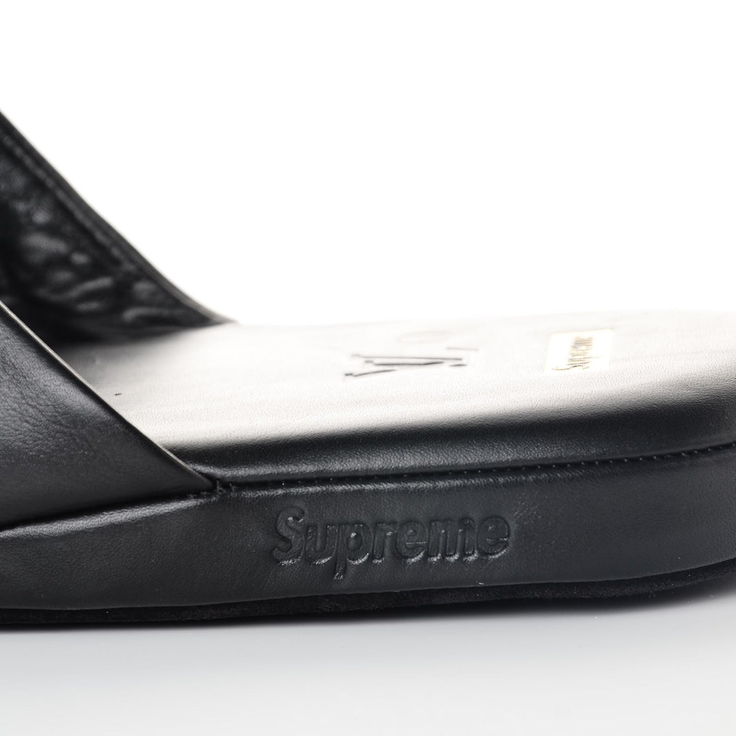 X SUPREME Lambskin Mens Hugh Slippers 9 Black