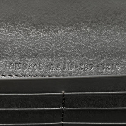 Fendi Nappa FF Embossed Continental Wallet On Chain Anthracite 6 of 9