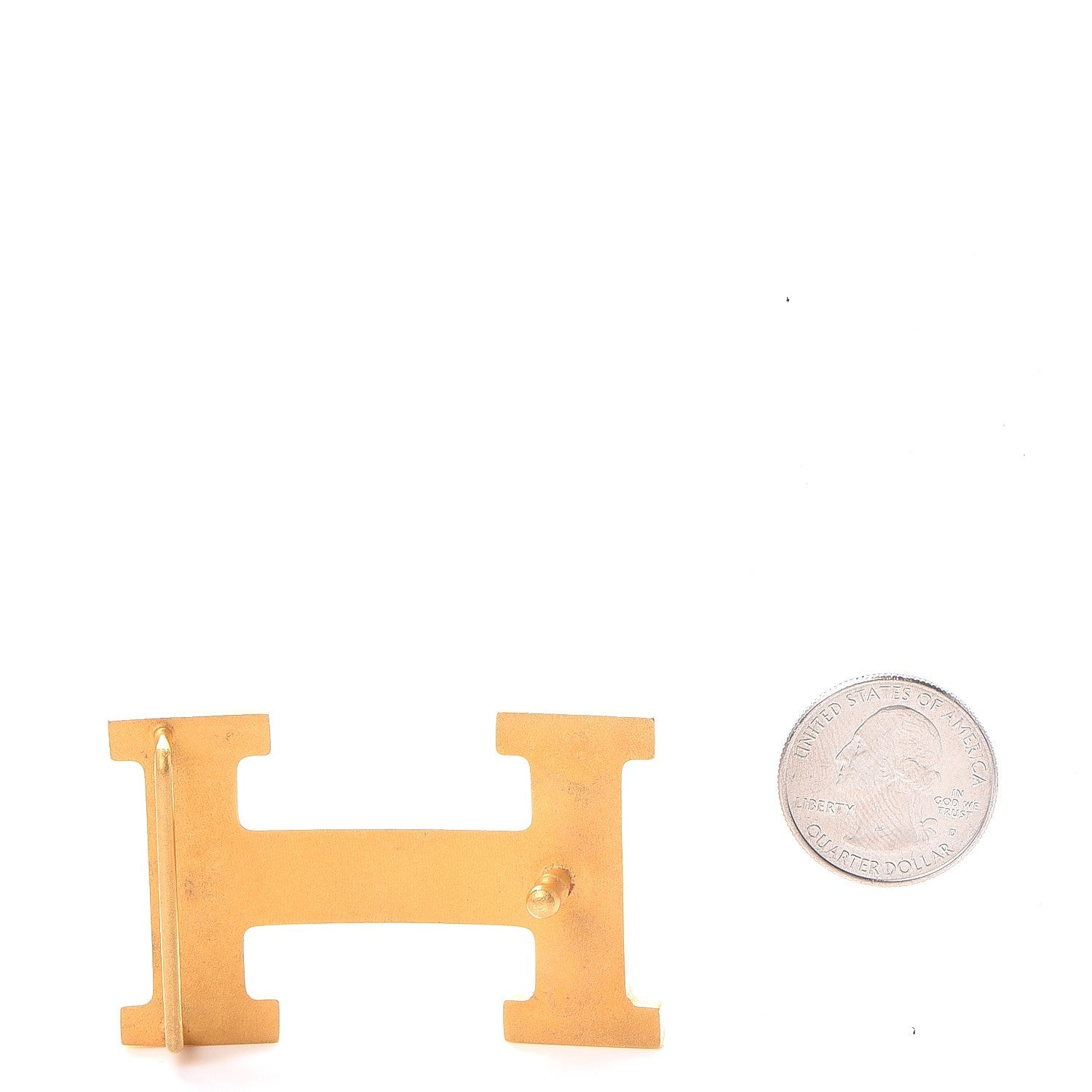 Hermes Polished 32mm H Belt Buckle Gold 2 of 6