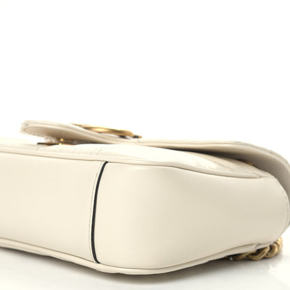 Gucci Calfskin Matelasse Mini GG Marmont Shoulder Bag White 11 of 11