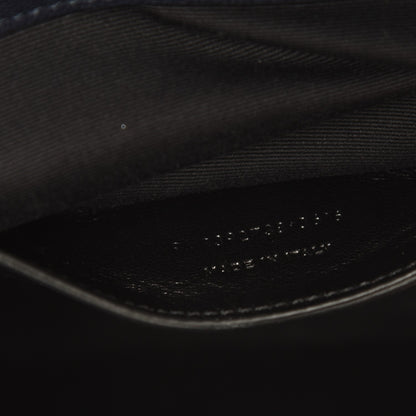 Saint Laurent Sheepskin Matelasse Chevron Monogram Large College Satchel Navy Blue 8 of 8