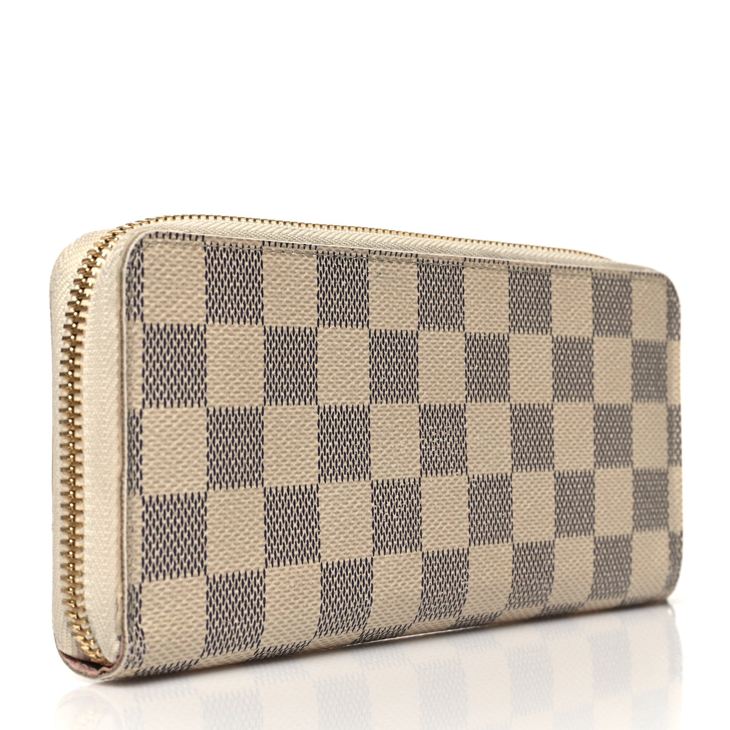 Damier Azur Clemence Wallet Rose Ballerine