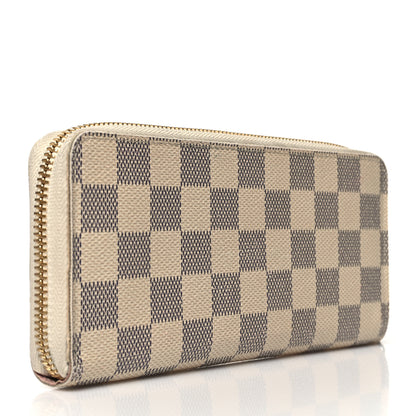 Louis Vuitton Damier Azur Clemence Wallet Rose Ballerine 4 of 11