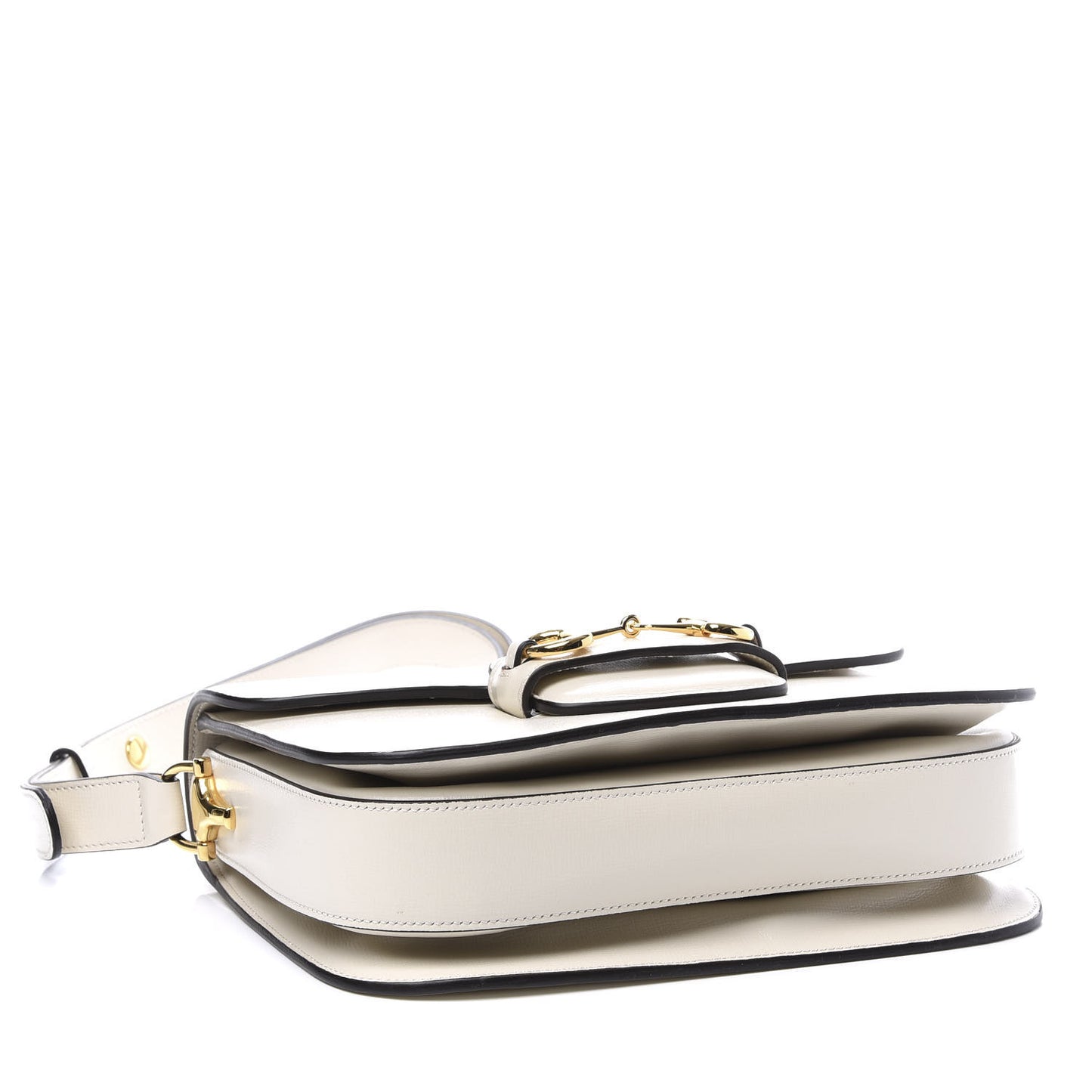 Azalea Calfskin Horsebit 1955 Shoulder Bag Mystic White