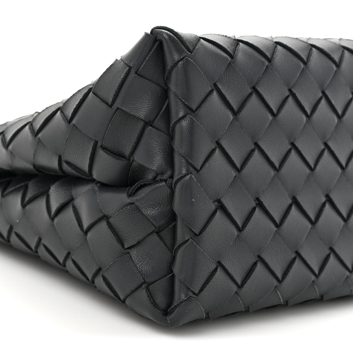 Nappa Intrecciato Small Andiamo With Chain Shoulder Bag Deep Blue