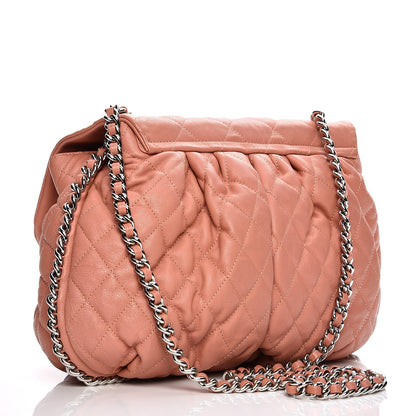 Chanel Washed Lambskin Quilted Large Chain Around Flap Pink 3 of 7