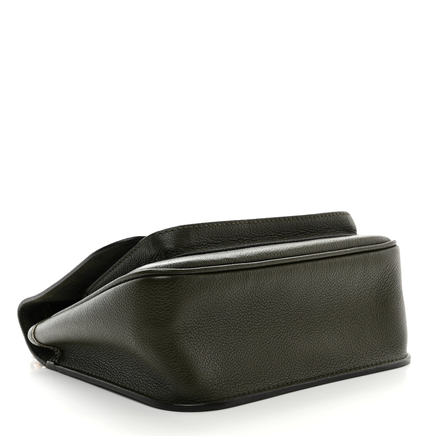 Grained Calfskin Lockme Chain Bag PM Kaki