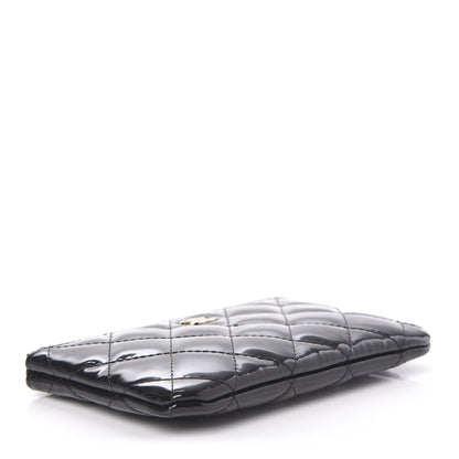 Chanel Patent Quilted Small Cosmetic Case Black 4 of 11