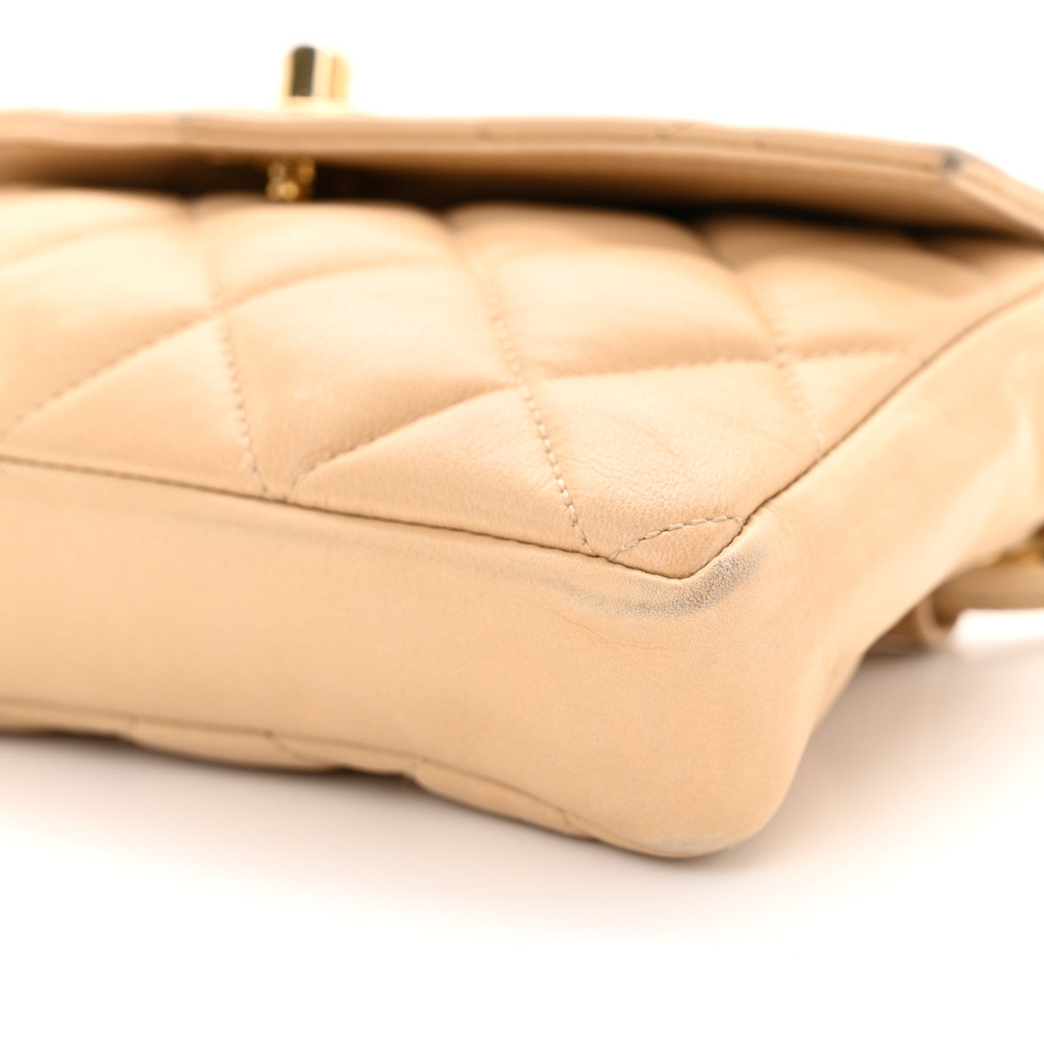 Chanel Lambskin Quilted Flap Waist Belt Bag 70 28 Beige 10 of 19