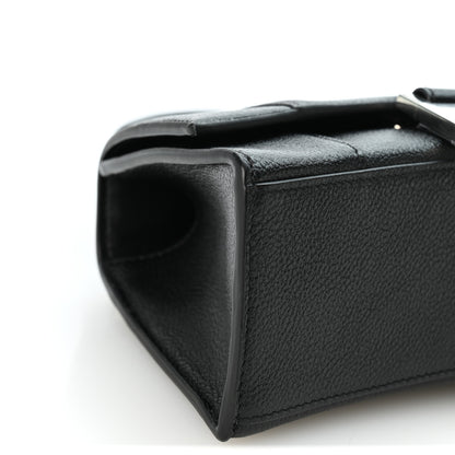 Balenciaga Grained Calfskin Hourglass Top Handle Bag XS Black 9 of 10
