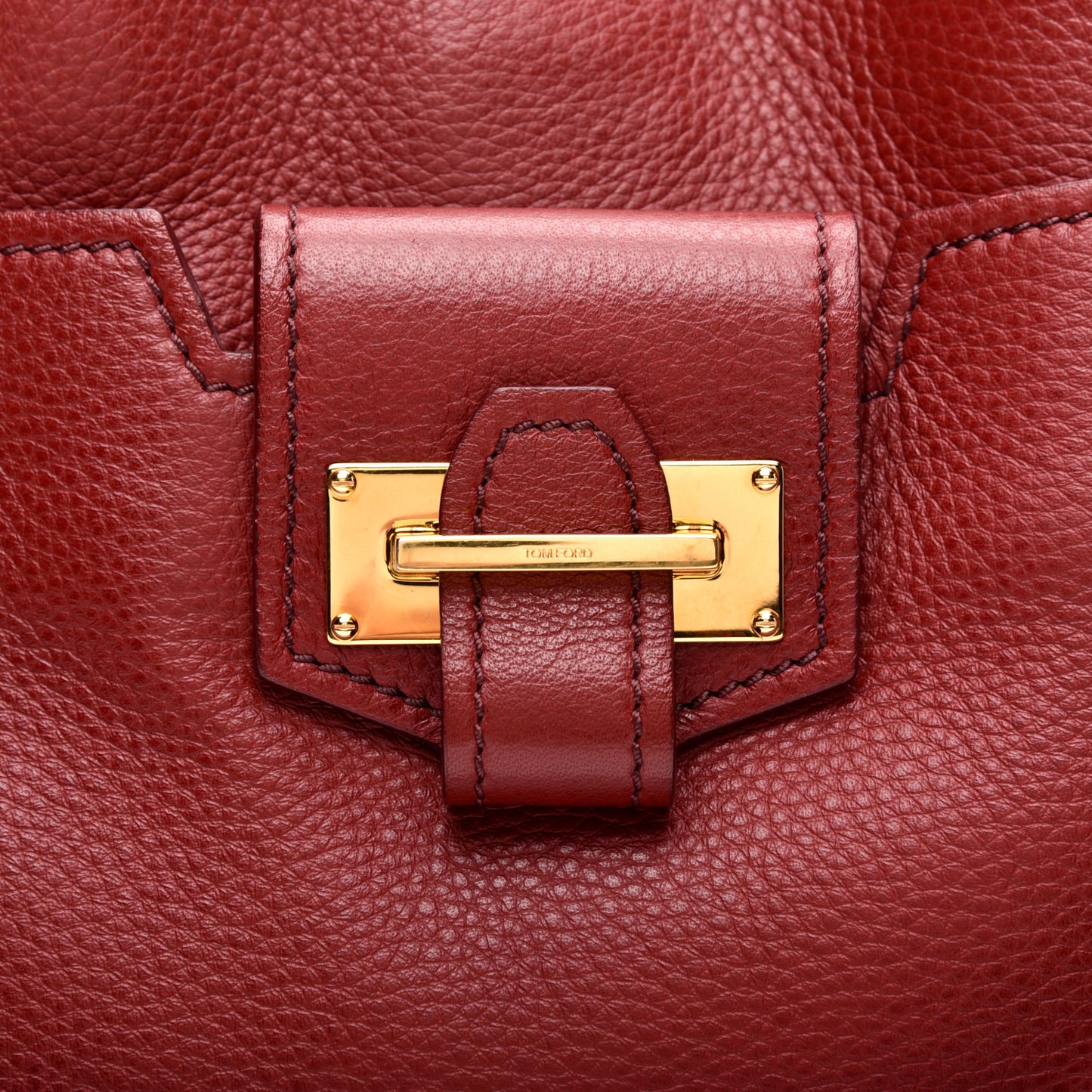Grained Calfskin Medium Sedgwick Zipper Tote Cabernet