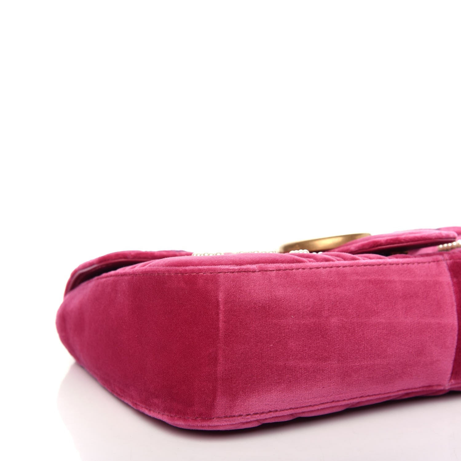 Gucci Velvet Matelasse Blind for Love Embroidered Medium GG Marmont Shoulder Bag Light Raspberry Rose Multicolor 8 of 10